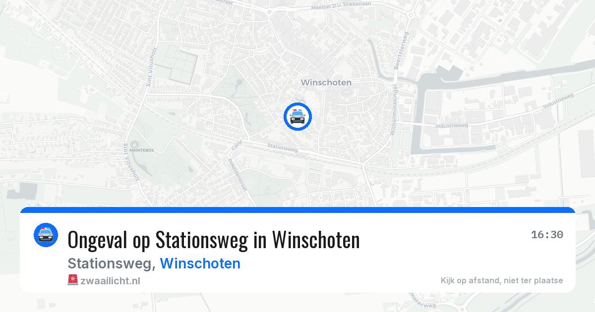 Ongeval op Stationsweg in Winschoten — 15 apr 2026