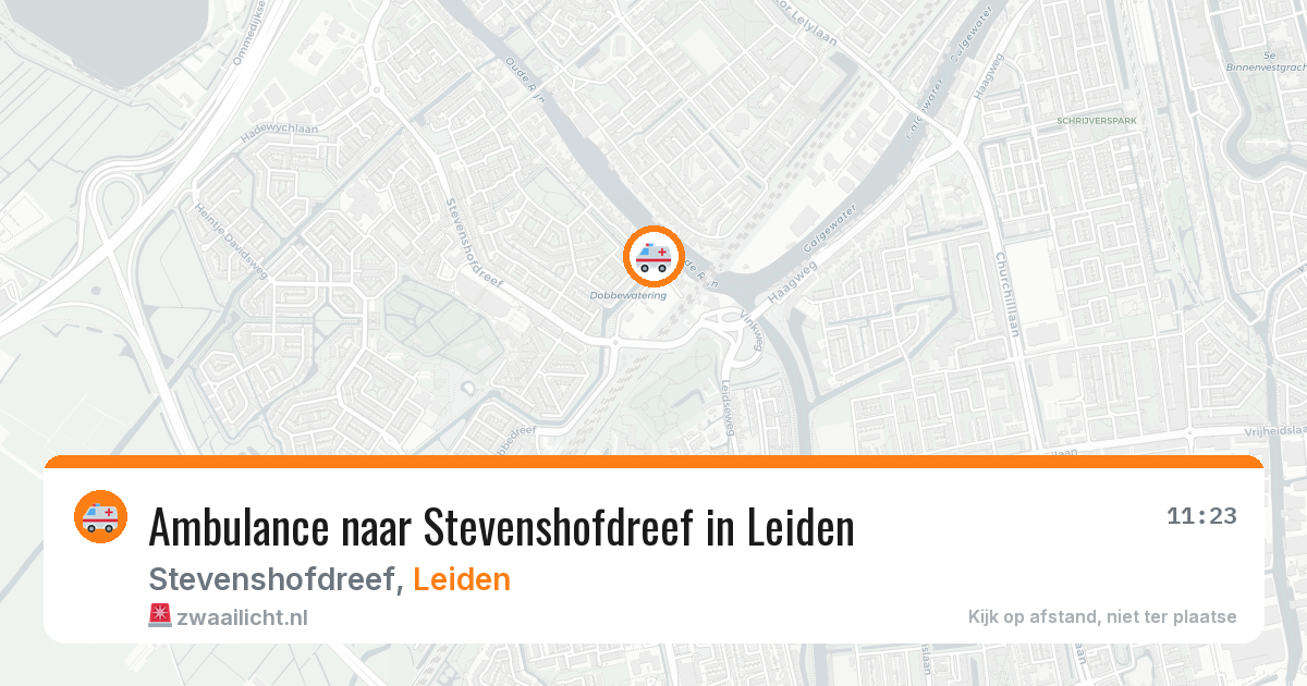 Ambulance naar Stevenshofdreef in Leiden — 6 jul 2026