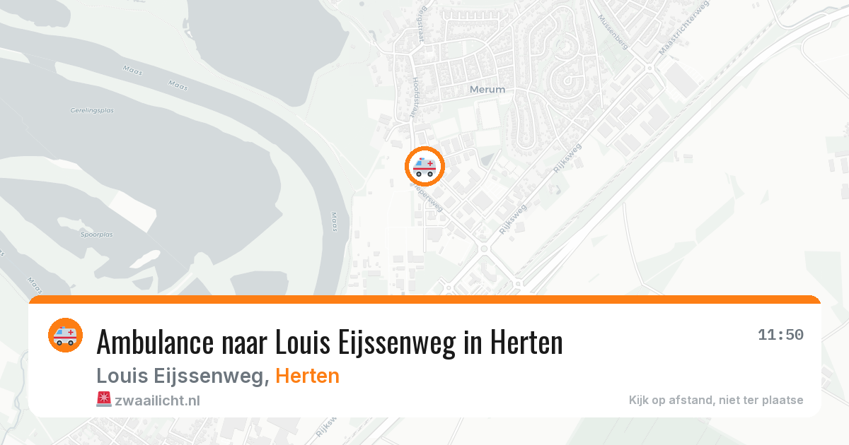 Ambulance naar Louis Eijssenweg in Herten — 3 aug 2026