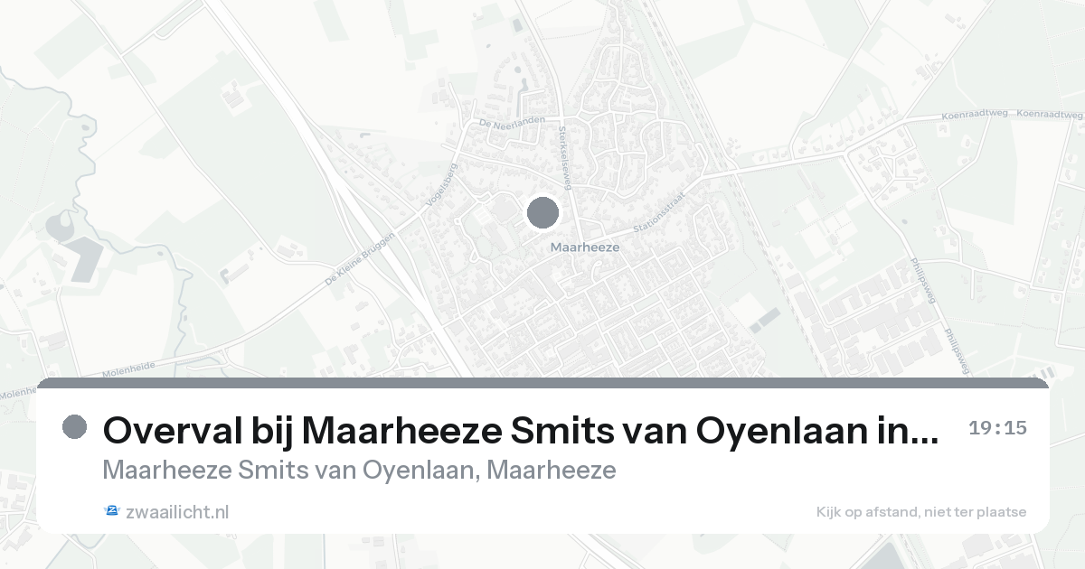 Overval bij Maarheeze Smits van Oyenlaan in Maarheeze — 31 jan 2026
