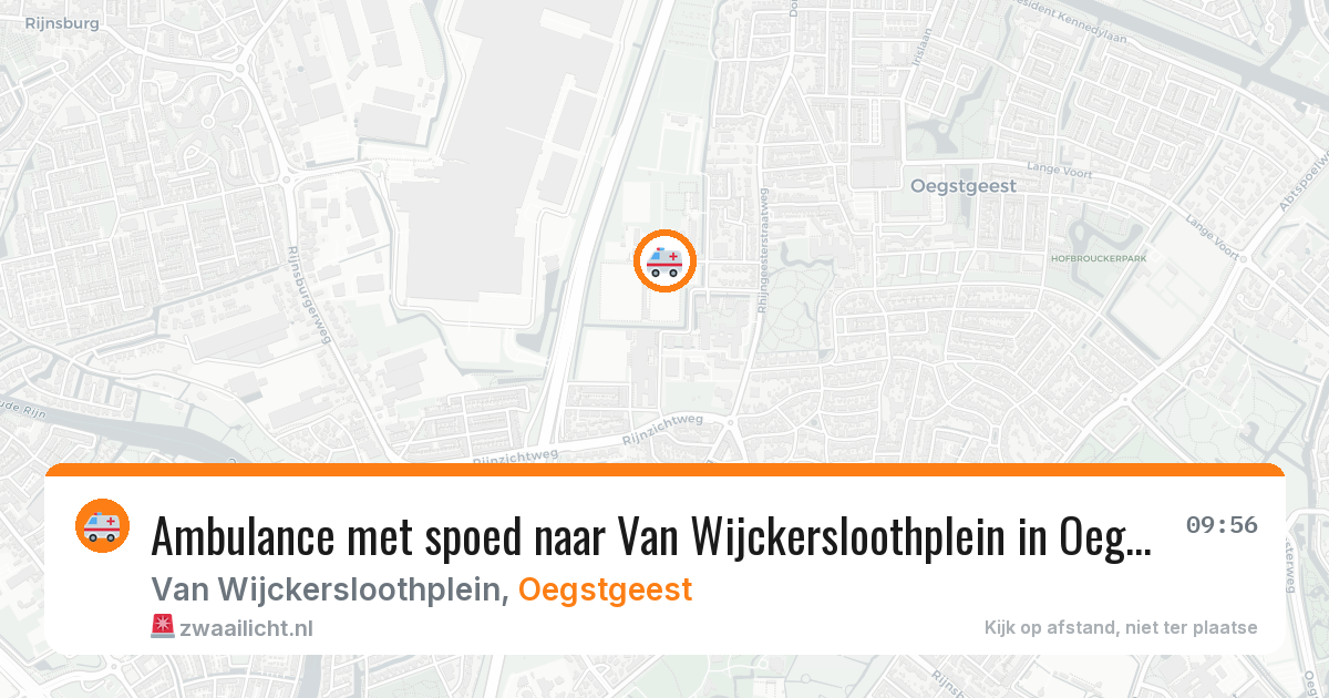 Ambulance met spoed naar Van Wijckersloothplein in Oegstgeest — 31 jul 2026