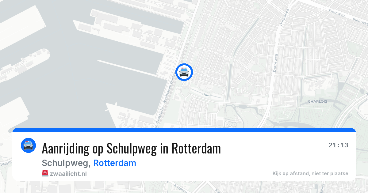 Aanrijding op Schulpweg in Rotterdam — 13 jun 2026