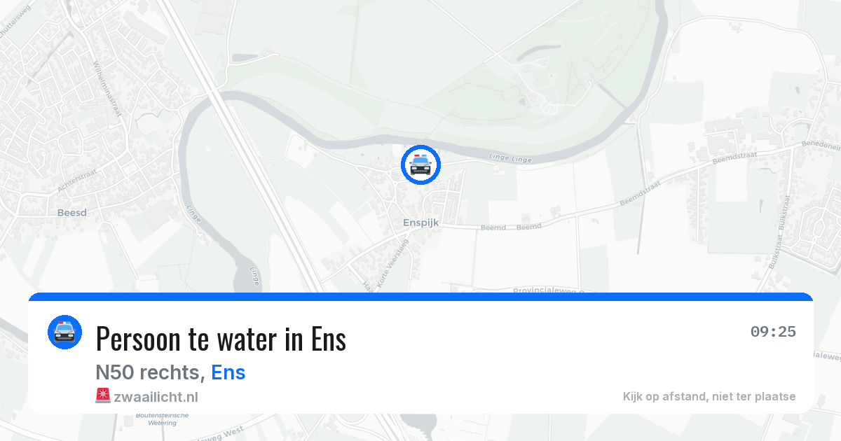 Persoon te water in Ens — 3 feb 2026