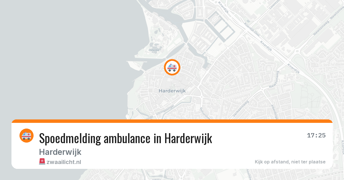 Spoedmelding ambulance in Harderwijk — 22 mei 2026