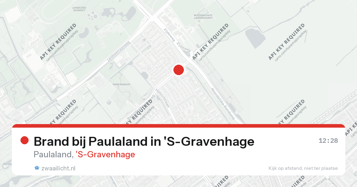 Brand bij Paulaland in 'S-Gravenhage — 26 aug 2026