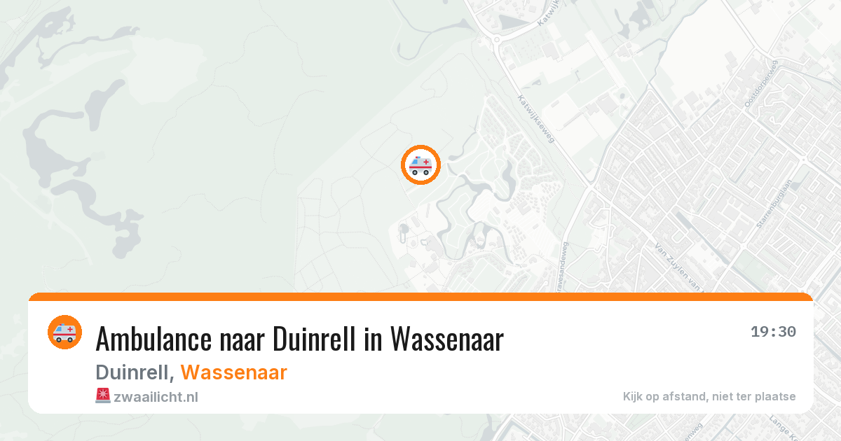 Ambulance naar Duinrell in Wassenaar — 23 mei 2026