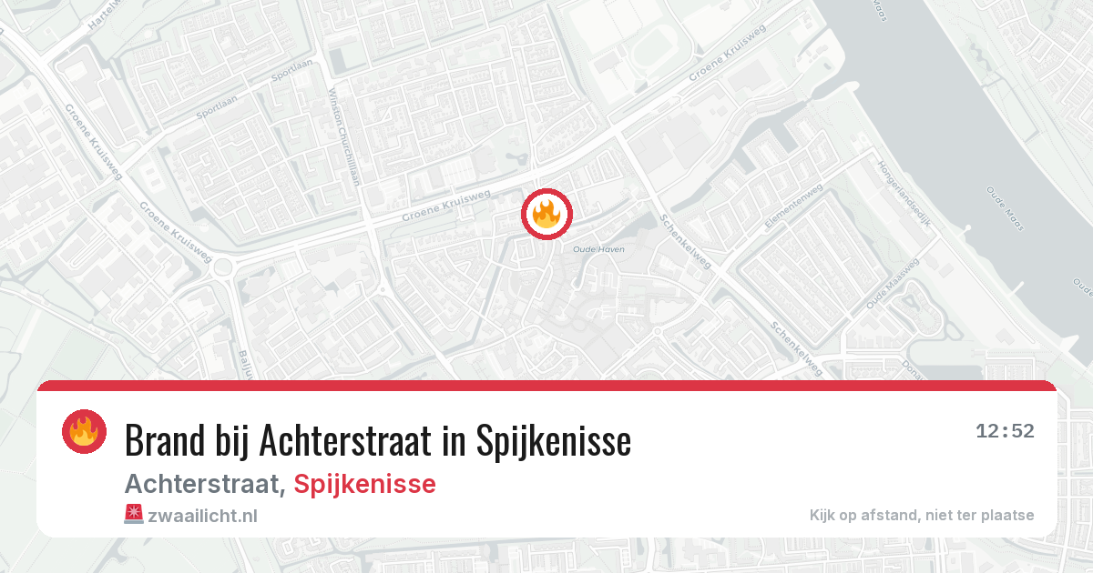 Brand bij Achterstraat in Spijkenisse — 21 jul 2026