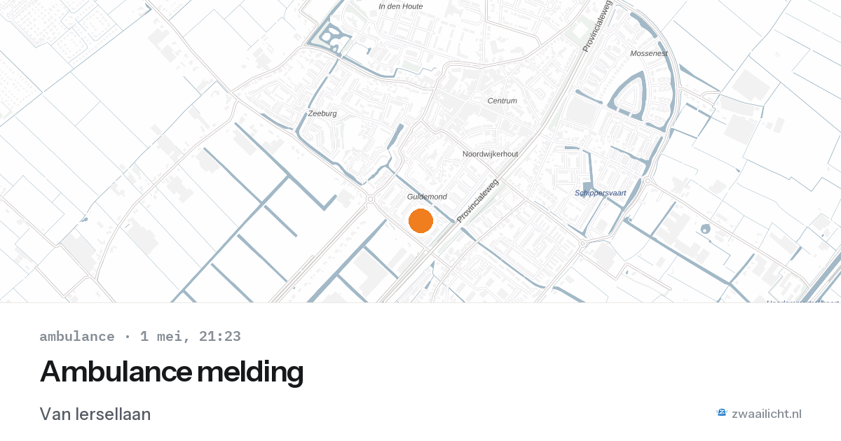 Ambulance melding — 1 mei 2026