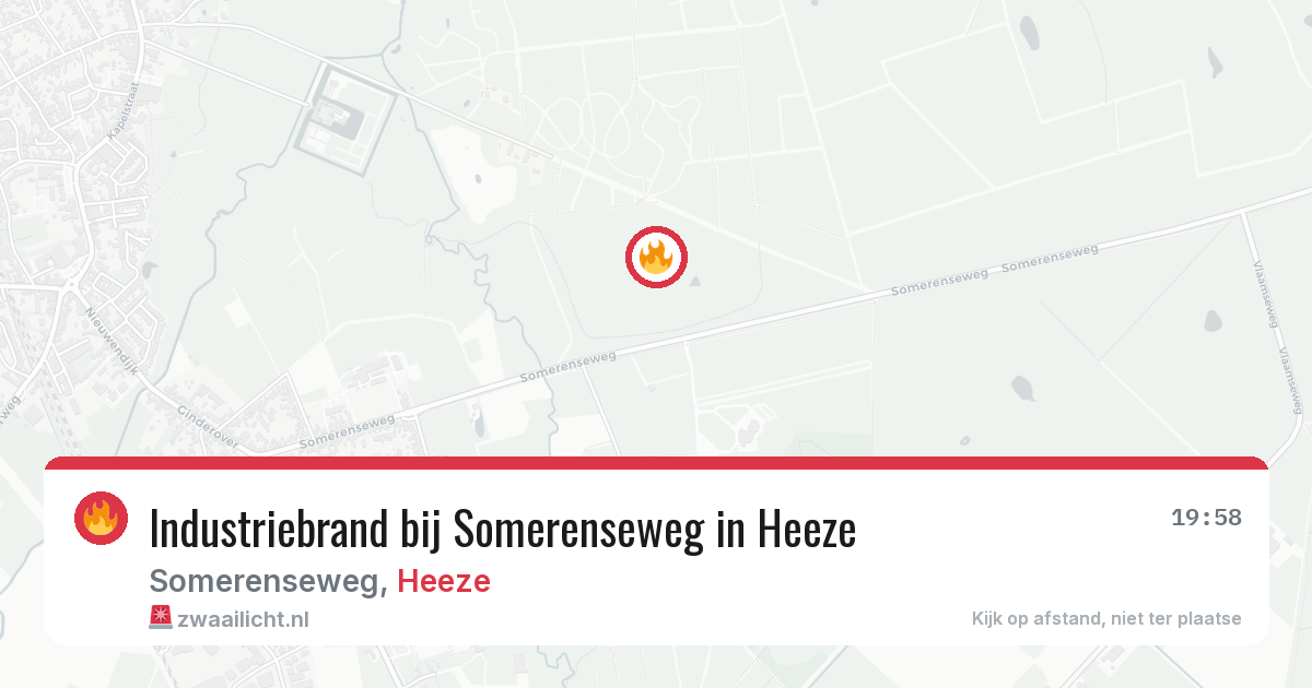 Industriebrand bij Somerenseweg in Heeze — 11 apr 2026