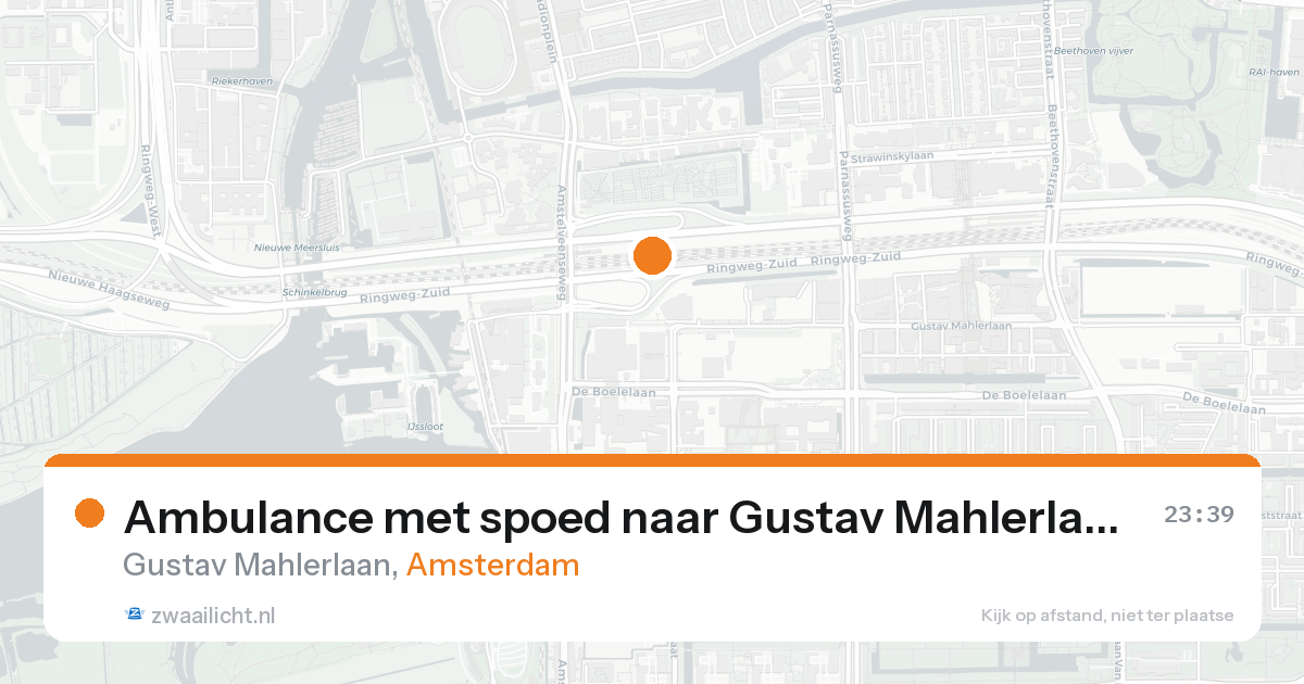 Ambulance met spoed naar Gustav Mahlerlaan in Amsterdam — 7 feb 2026