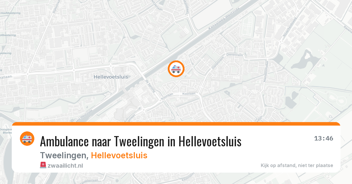 Ambulance naar Tweelingen in Hellevoetsluis — 6 apr 2026