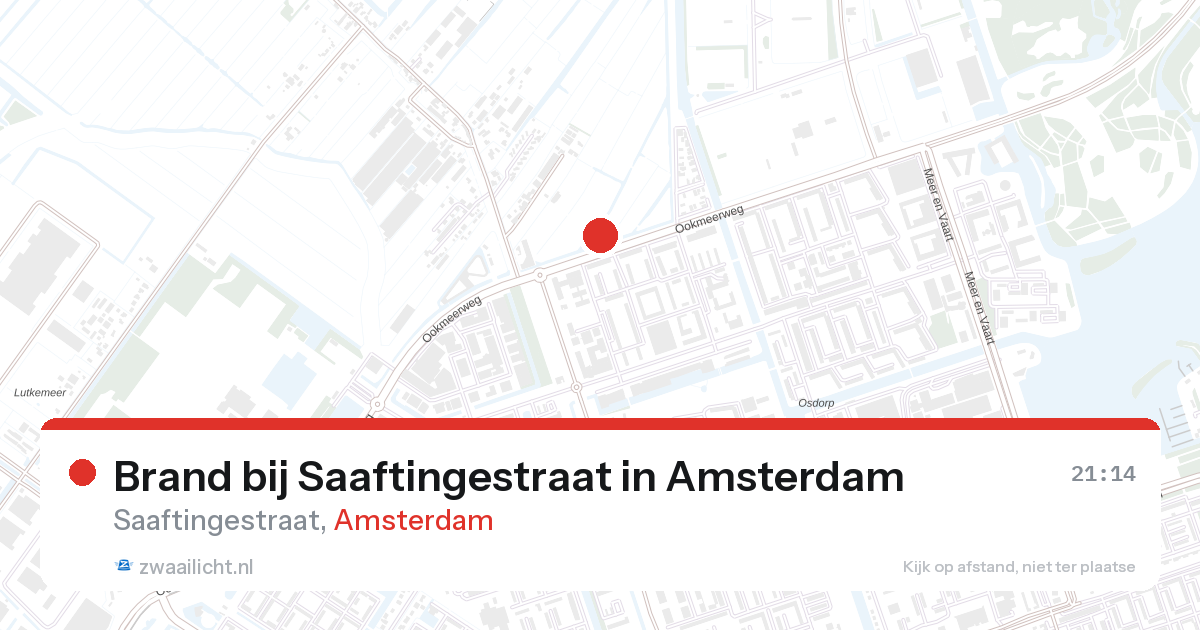 Brand bij Saaftingestraat in Amsterdam — 28 aug 2026