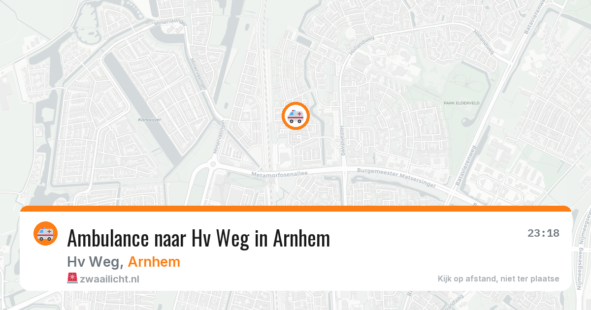 Ambulance naar Hv Weg in Arnhem — 6 jun 2026