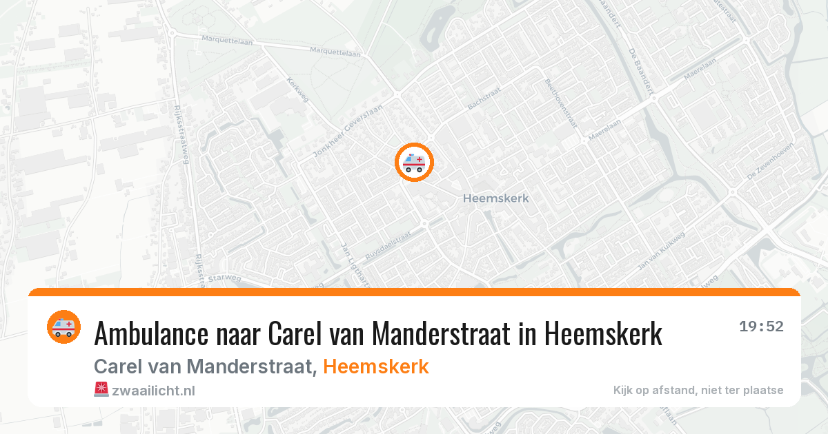 Ambulance naar Carel van Manderstraat in Heemskerk — 27 apr 2026