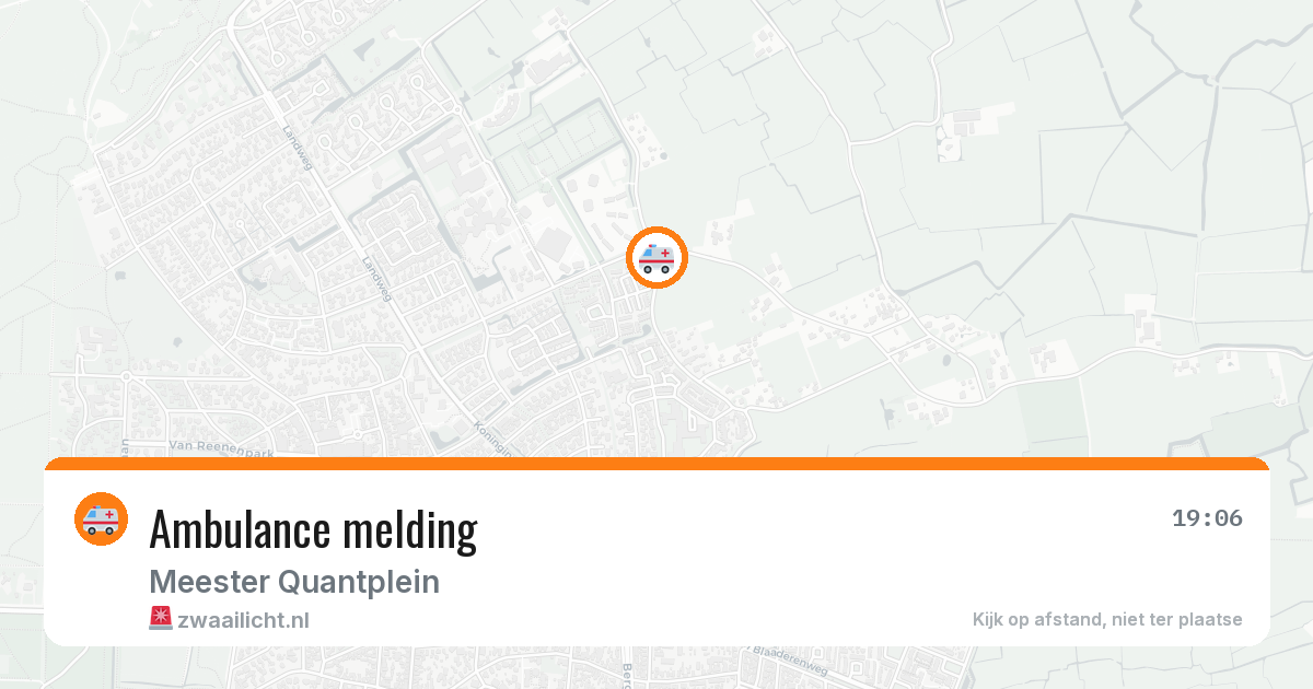 Ambulance melding — 21 mrt 2026