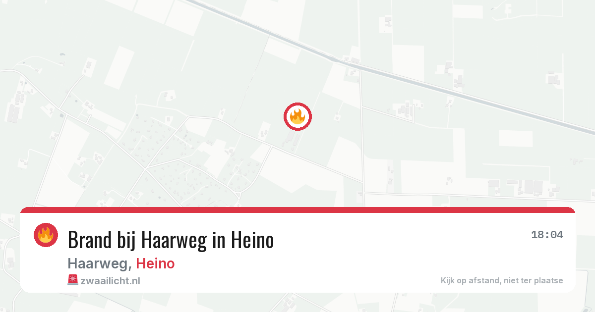 Brand bij Haarweg in Heino — 2 jul 2026