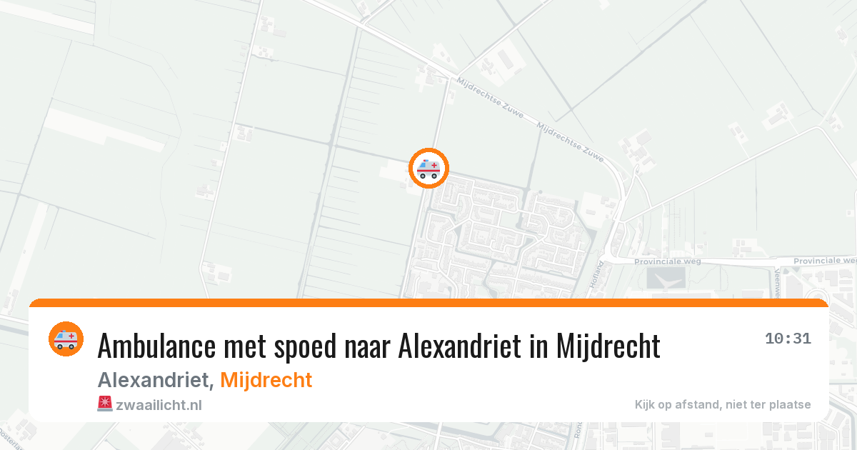 Ambulance met spoed naar Alexandriet in Mijdrecht — 29 apr 2026
