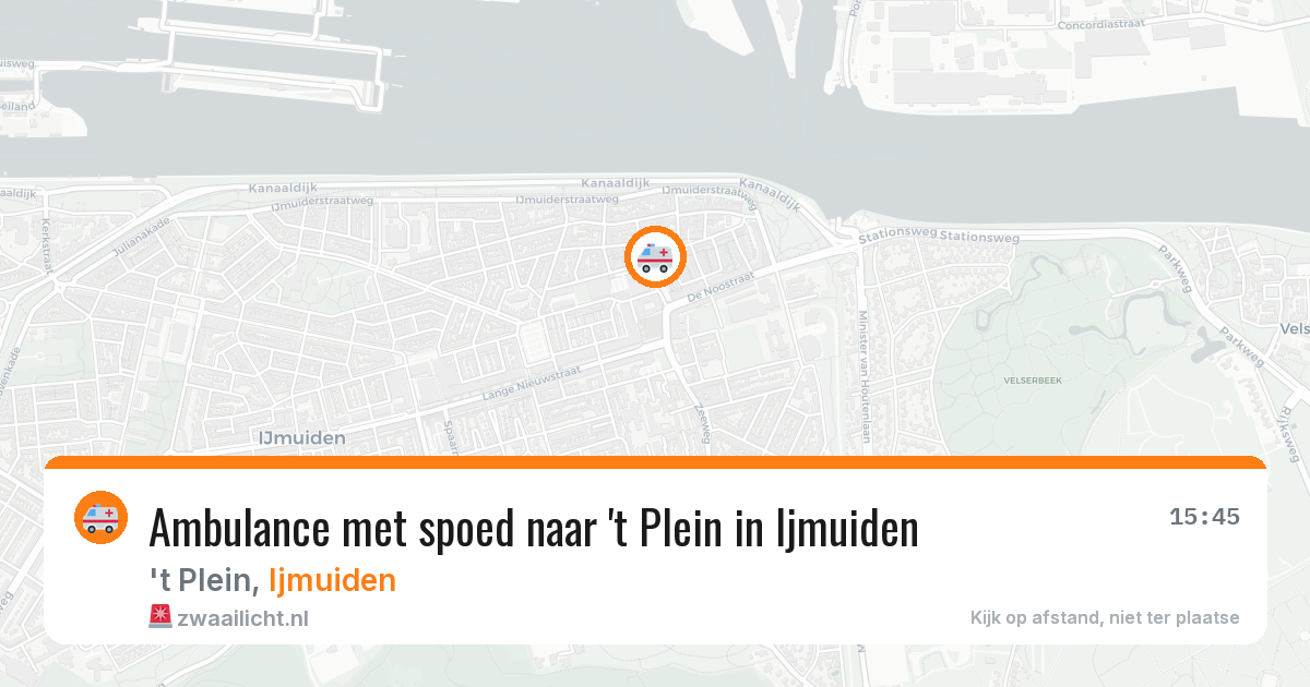 Ambulance met spoed naar 't Plein in Ijmuiden — 16 jan 2026