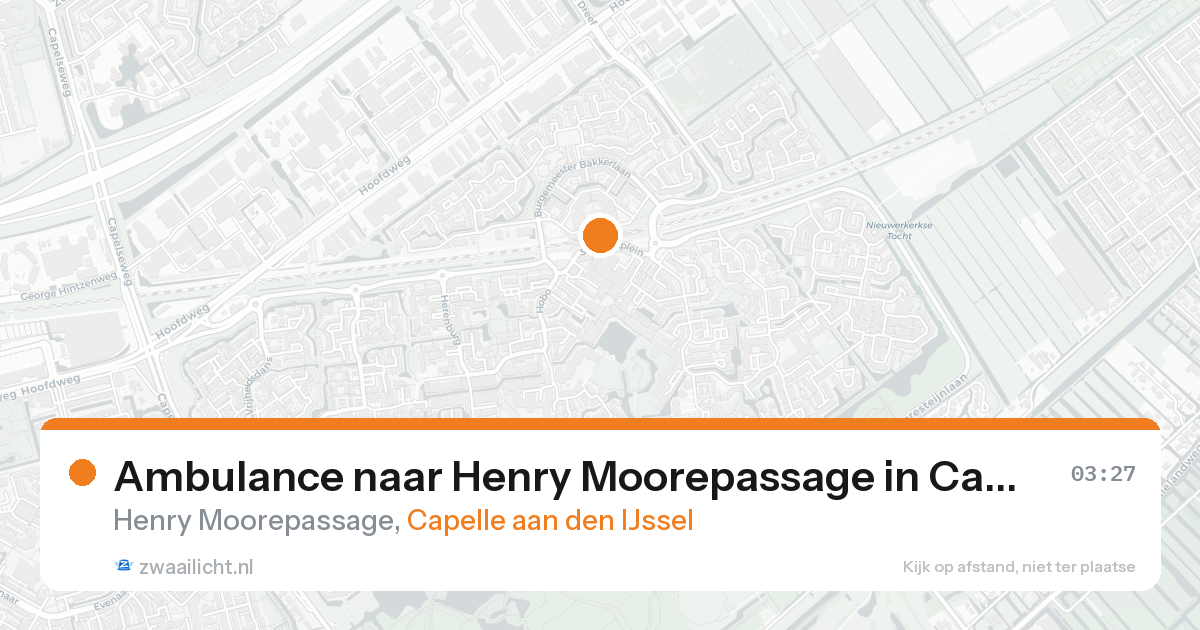 Ambulance naar Henry Moorepassage in Capelle aan den IJssel — 8 feb 2026
