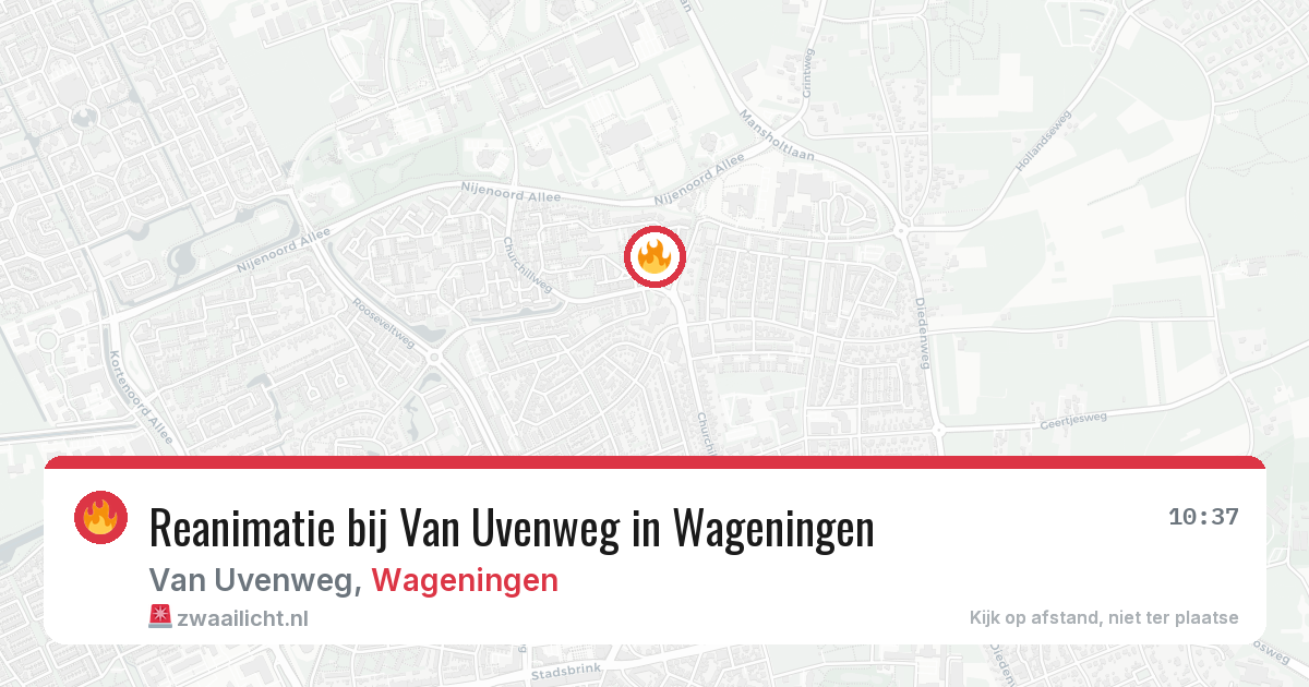 Reanimatie bij Van Uvenweg in Wageningen — 11 jun 2026