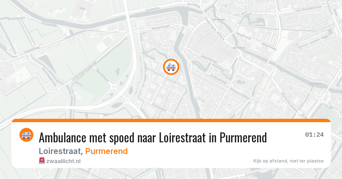 Ambulance met spoed naar Loirestraat in Purmerend — 16 feb 2026
