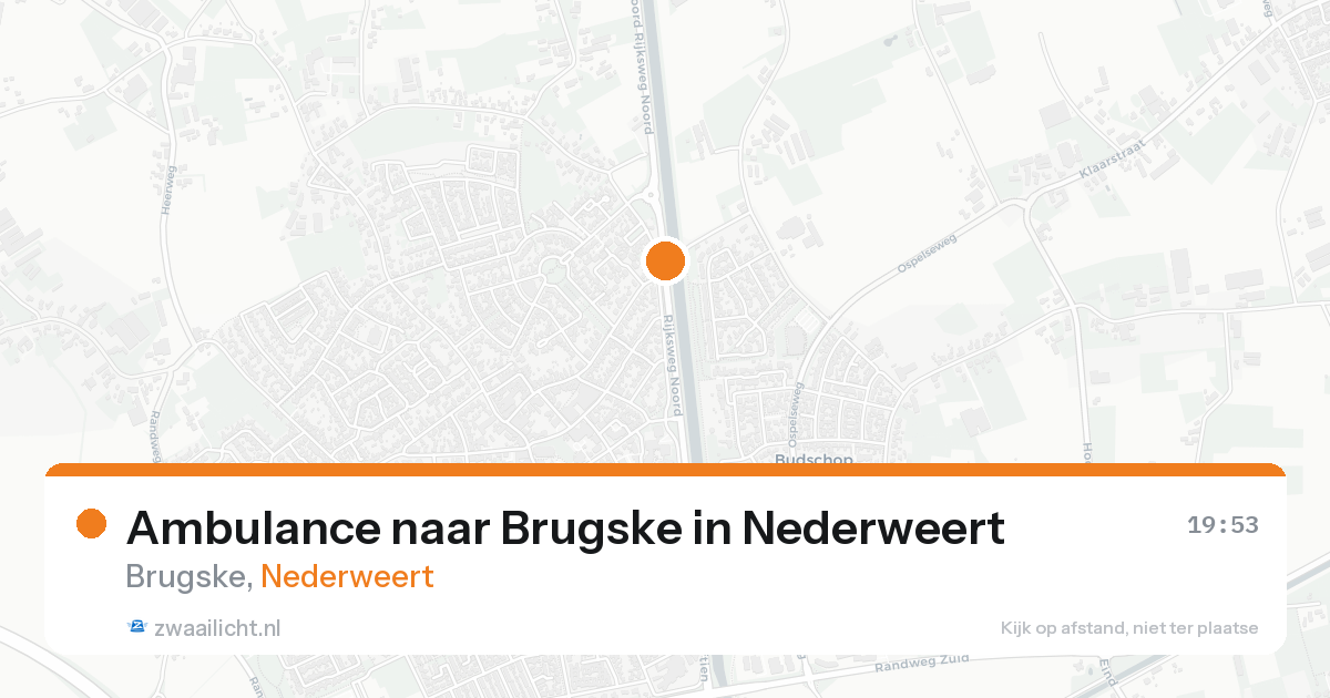 Ambulance naar Brugske in Nederweert — 23 aug 2026