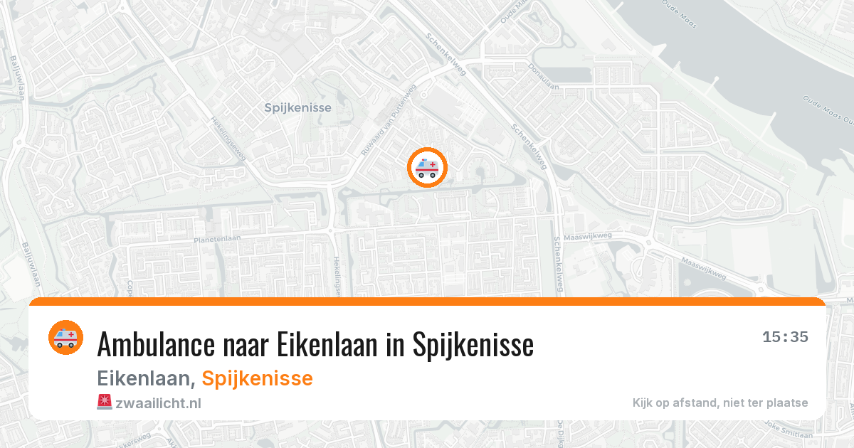 Ambulance naar Eikenlaan in Spijkenisse — 11 aug 2026