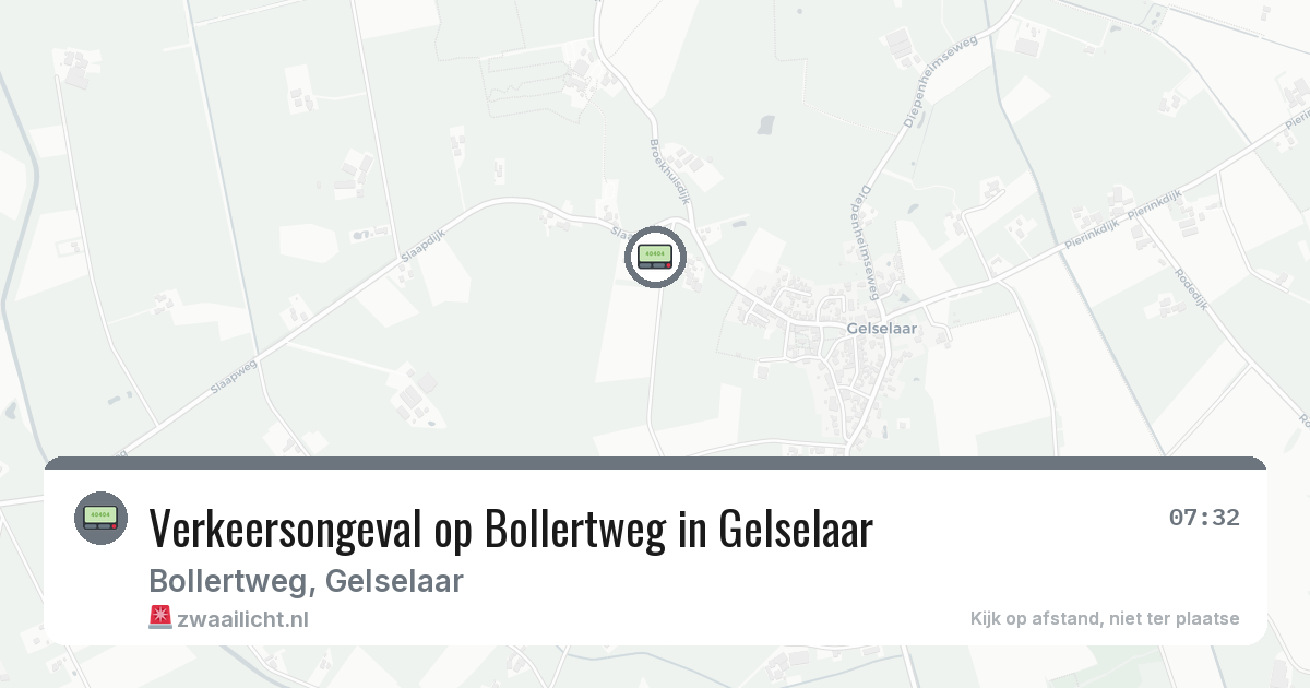 Verkeersongeval op Bollertweg in Gelselaar — 13 feb 2026