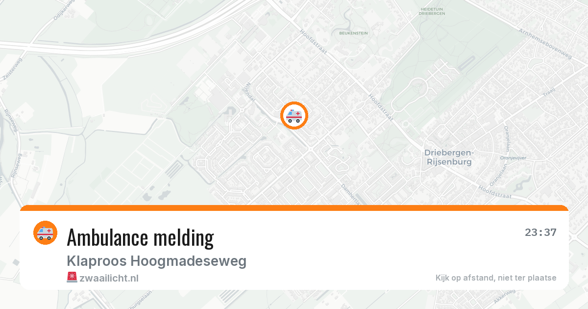 Ambulance melding — 8 feb 2026