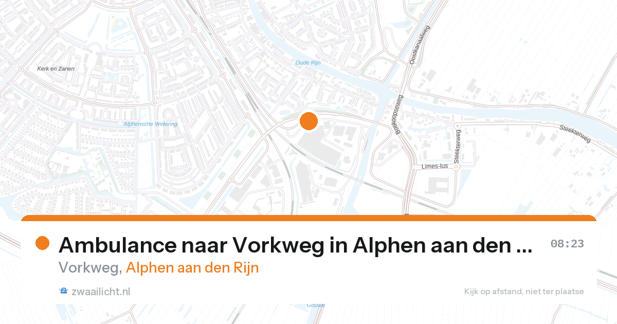 Ambulance naar Vorkweg in Alphen aan den Rijn — 27 aug 2026