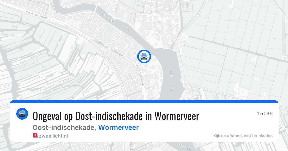 Ongeval op Oost-indischekade in Wormerveer — 21 apr 2026