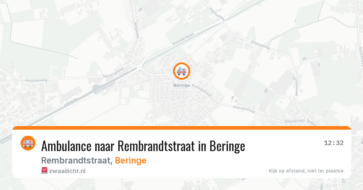 Ambulance naar Rembrandtstraat in Beringe — 3 jun 2026