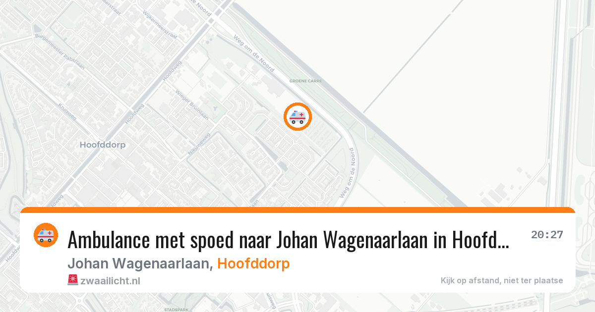 Ambulance met spoed naar Johan Wagenaarlaan in Hoofddorp — 22 jan 2026