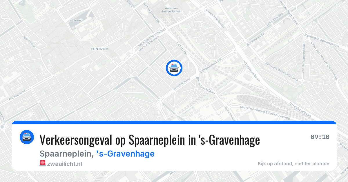 Verkeersongeval op Spaarneplein in 's-Gravenhage — 4 jun 2026