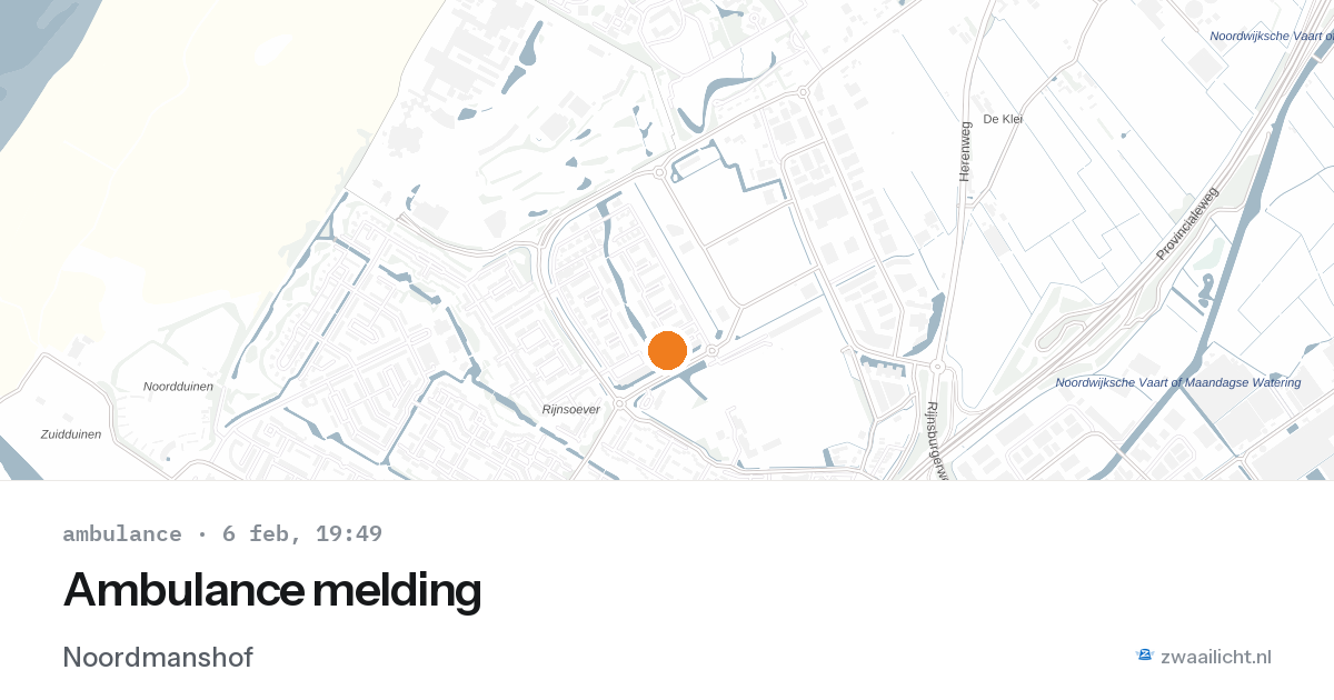 Ambulance melding — 6 feb 2026