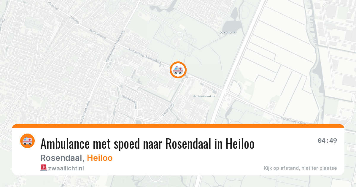 Ambulance met spoed naar Rosendaal in Heiloo — 7 mrt 2026