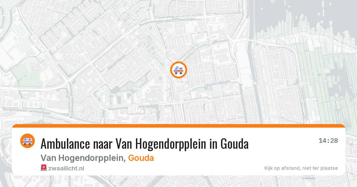 Ambulance naar Van Hogendorpplein in Gouda — 29 jan 2026
