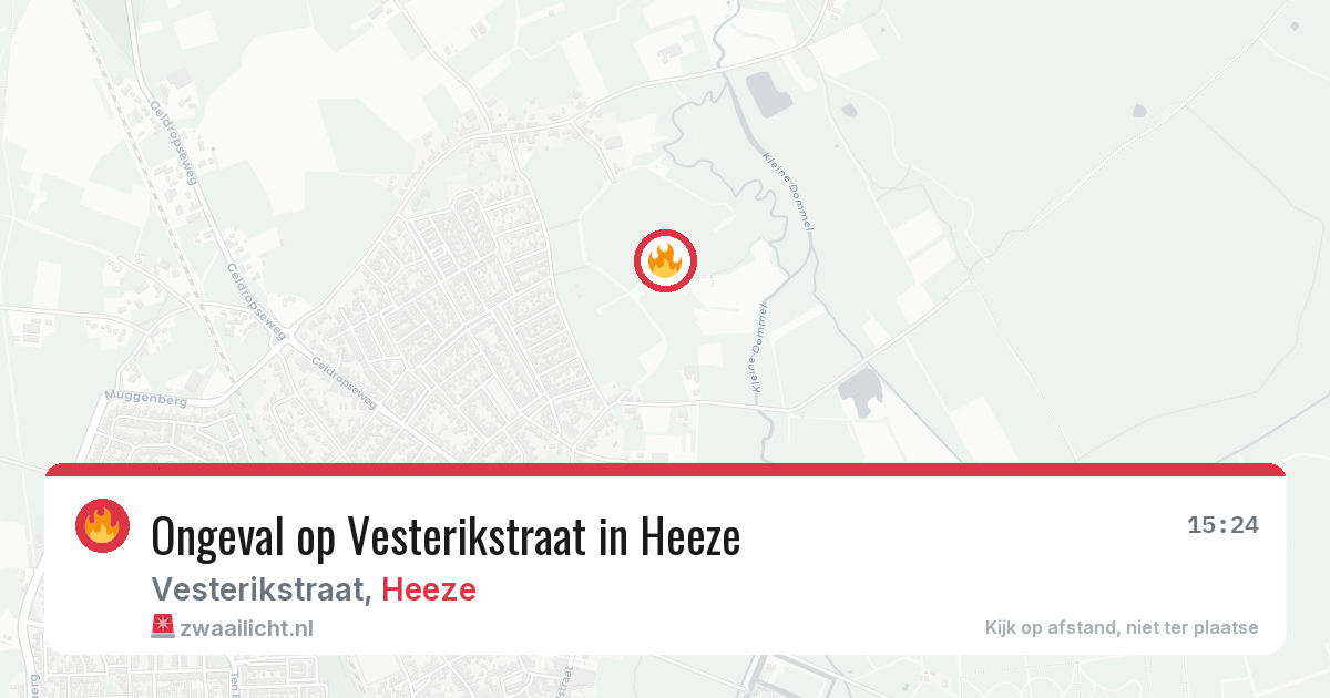 Ongeval op Vesterikstraat in Heeze — 25 mei 2026