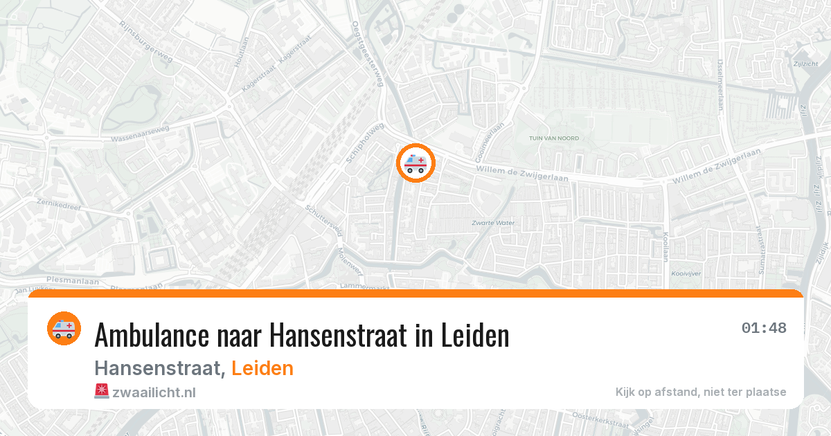 Ambulance naar Hansenstraat in Leiden — 11 mei 2026
