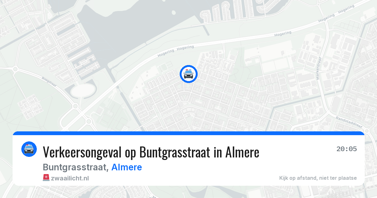 Verkeersongeval op Buntgrasstraat in Almere — 23 mei 2026