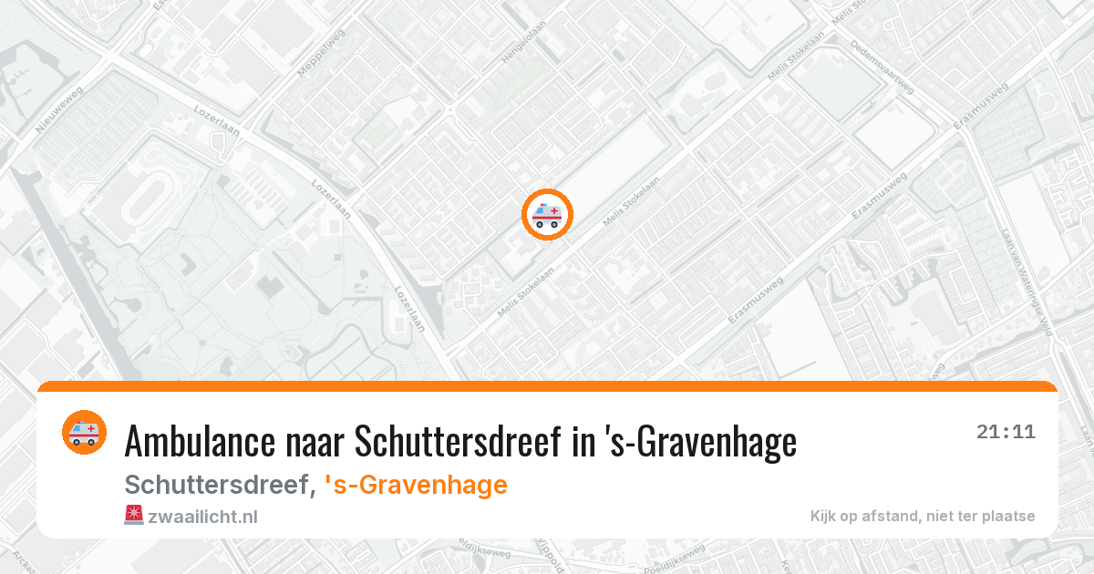 Ambulance naar Schuttersdreef in 's-Gravenhage — 3 aug 2026