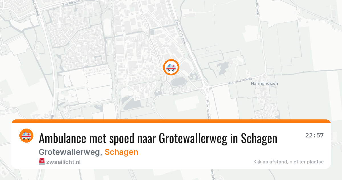 Ambulance met spoed naar Grotewallerweg in Schagen — 6 apr 2026
