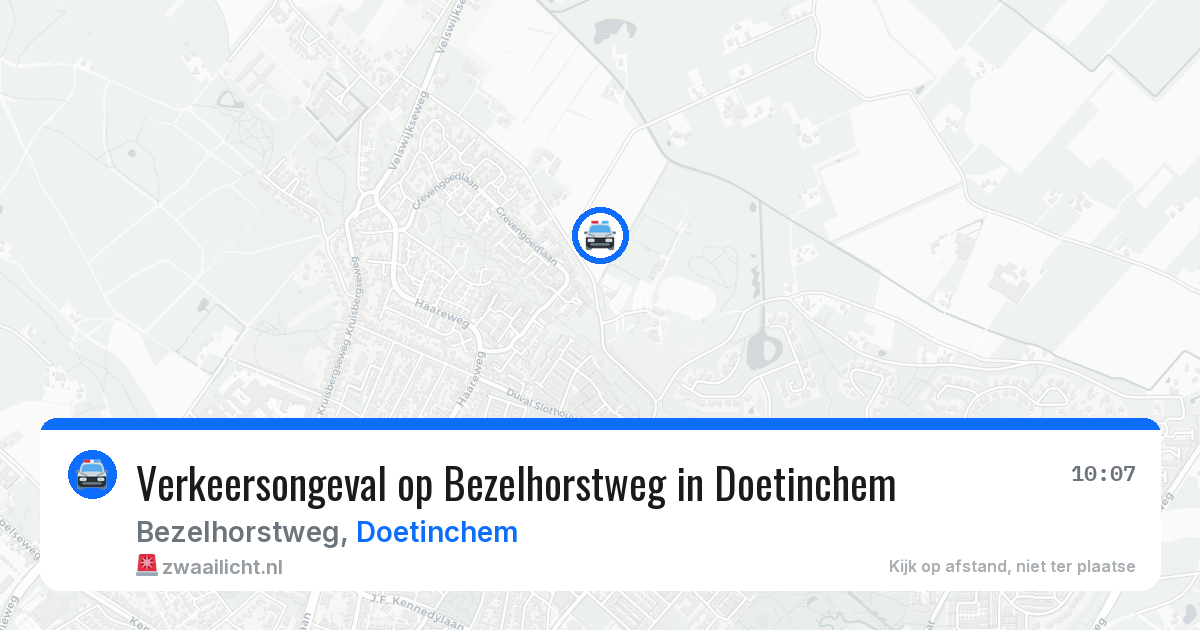 Verkeersongeval op Bezelhorstweg in Doetinchem — 14 mei 2026
