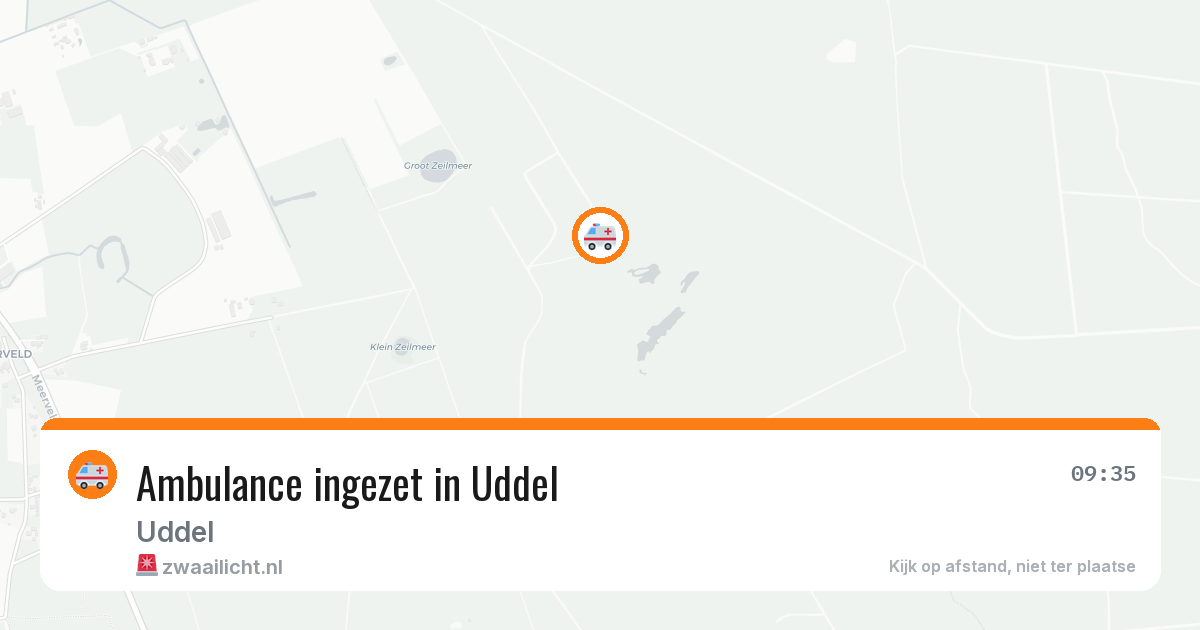 Ambulance ingezet in Uddel — 13 aug 2026