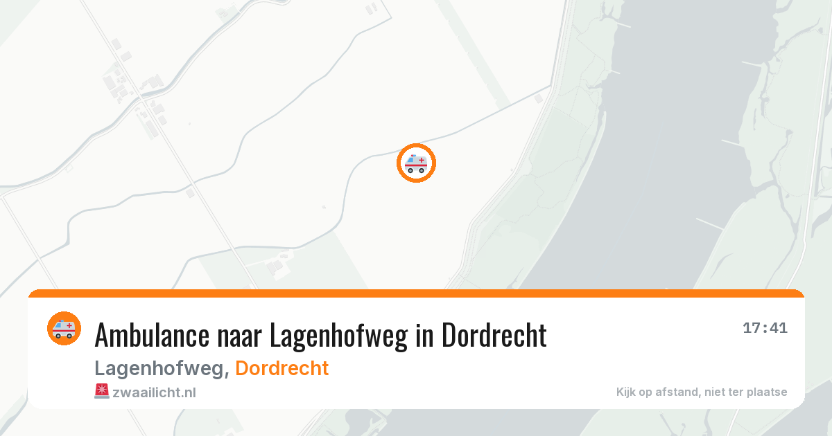 Ambulance naar Lagenhofweg in Dordrecht — 27 mei 2026