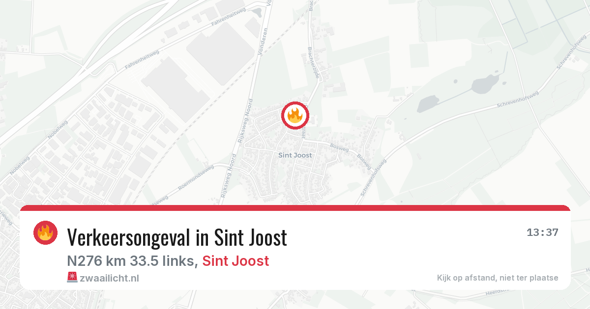 Verkeersongeval in Sint Joost — 21 feb 2026
