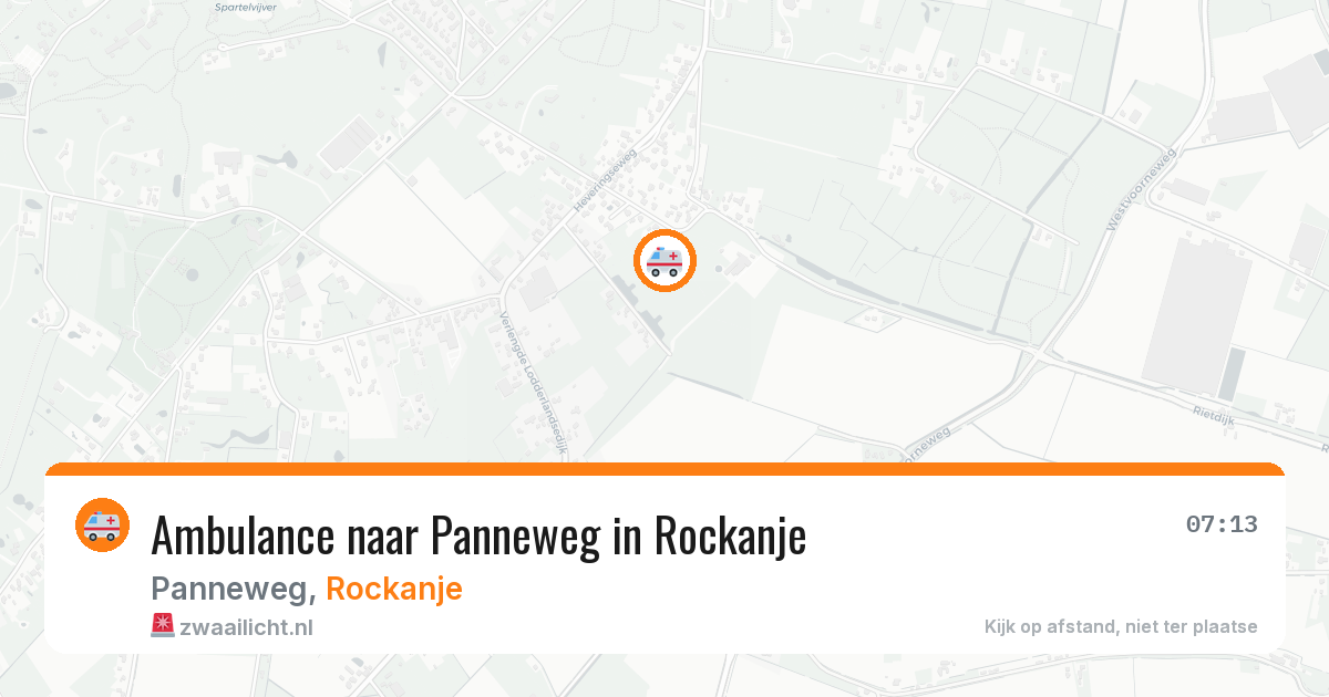 Ambulance naar Panneweg in Rockanje — 30 jul 2026
