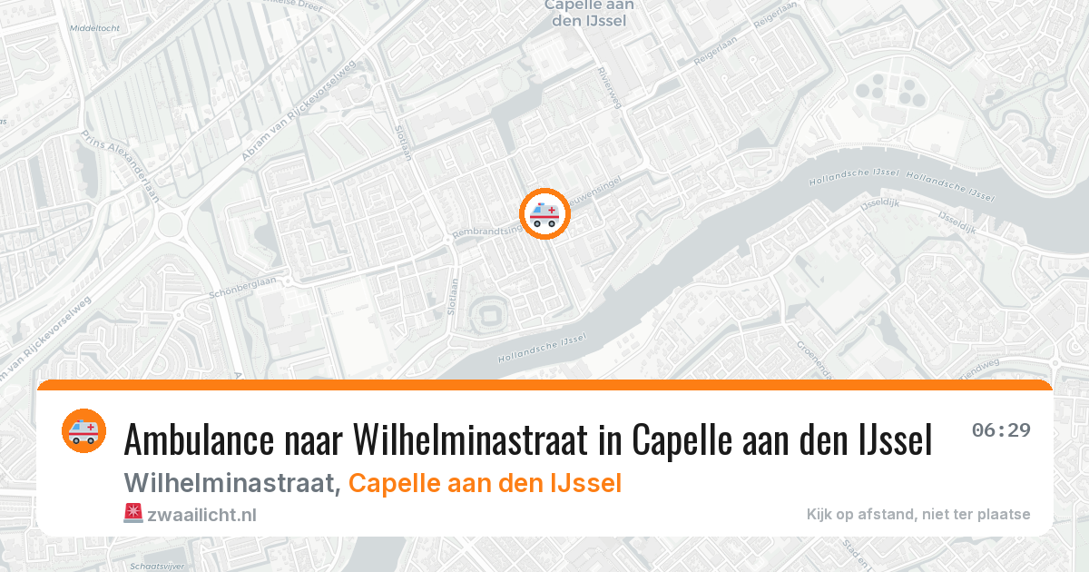 Ambulance naar Wilhelminastraat in Capelle aan den IJssel — 13 apr 2026