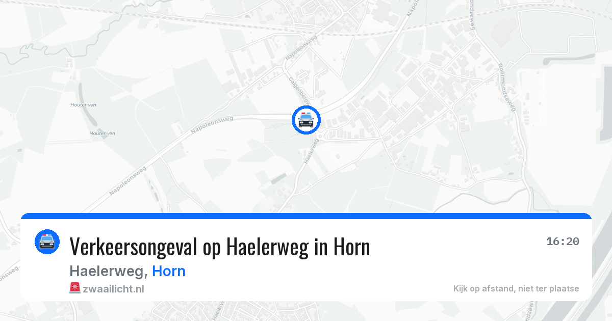 Verkeersongeval op Haelerweg in Horn — 23 jan 2026