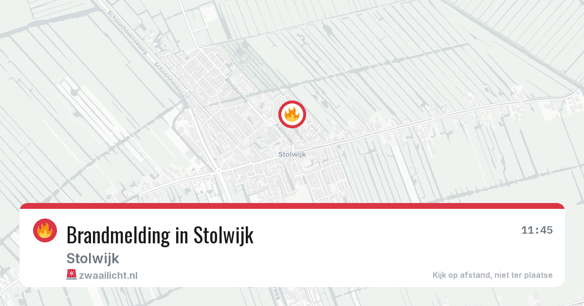 Brandmelding in Stolwijk — 4 jul 2026